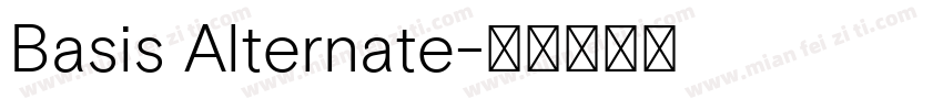 Basis Alternate字体转换